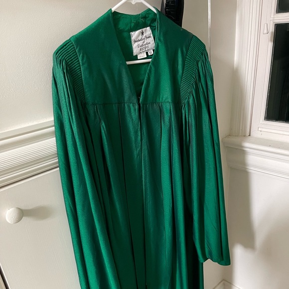 Jostens Forest Green Graduation Gown - Picture 3 of 4